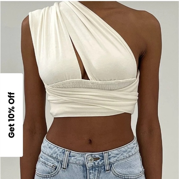 WeWoreWhat Multi-Way Tie Top //Size M/L - Picture 13 of 15